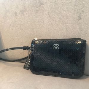 Coach sequin wristlet